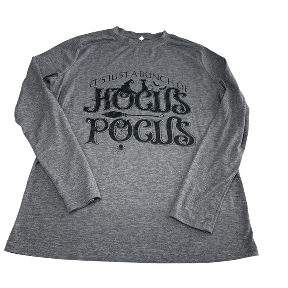 Hocus Pocus Halloween Long Sleeve Shirt Women’s Medium Gray “ - Picture 1 of 9